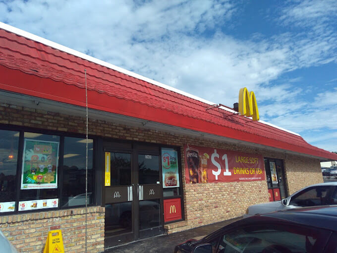 McDonald's entrance  view