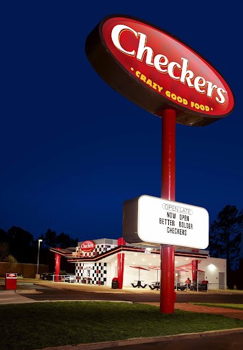Checkers outside view